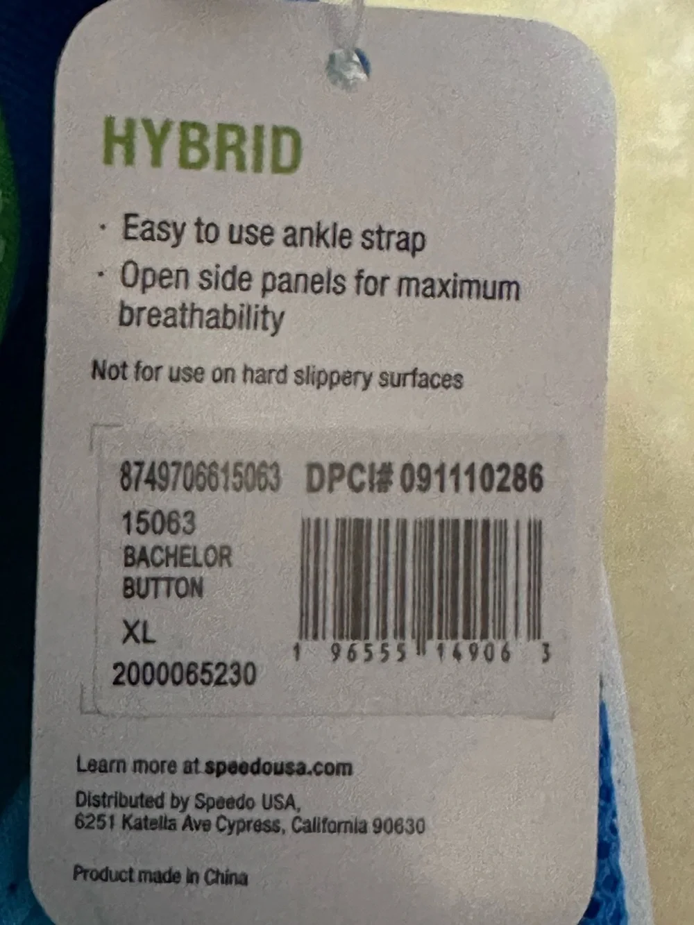 NEW Speedo Kids (Toddlers) Hybrid Water Shoes Boys XL 11 / 12 Blue/Turquoise